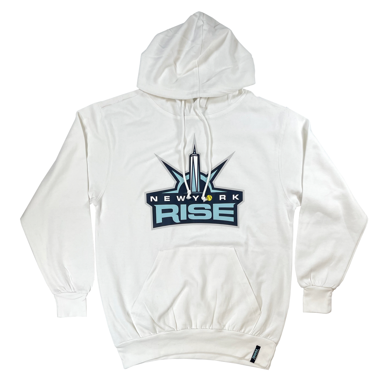 The New York Rise - Classic Front Pouch Hoodie - White