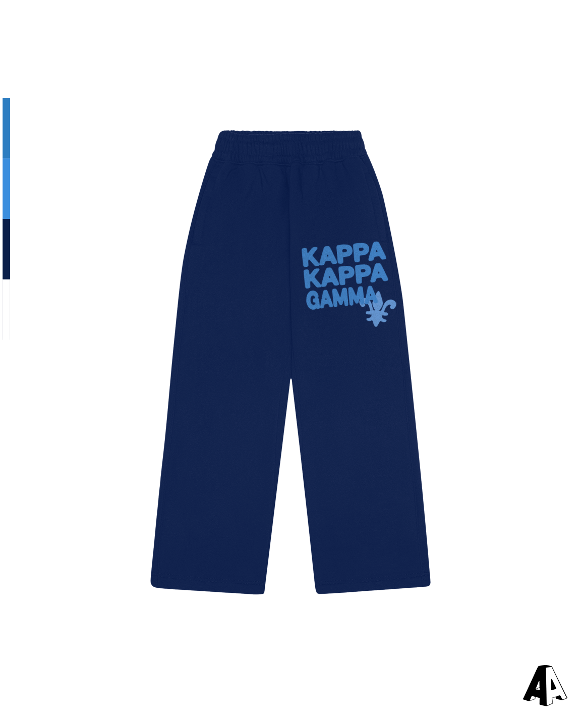 Free Spirit Navy Sweatpants - Kappa Kappa Gamma - front