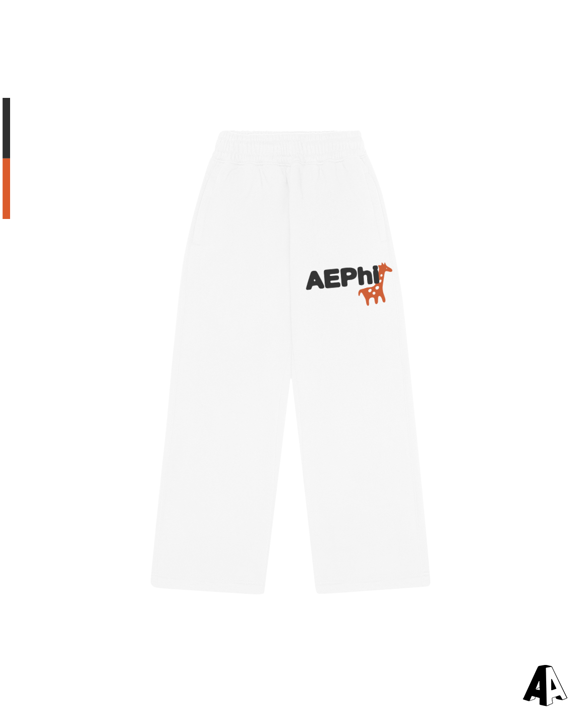 Free Spirit White Sweatpants - Alpha Epsilon Phi - front