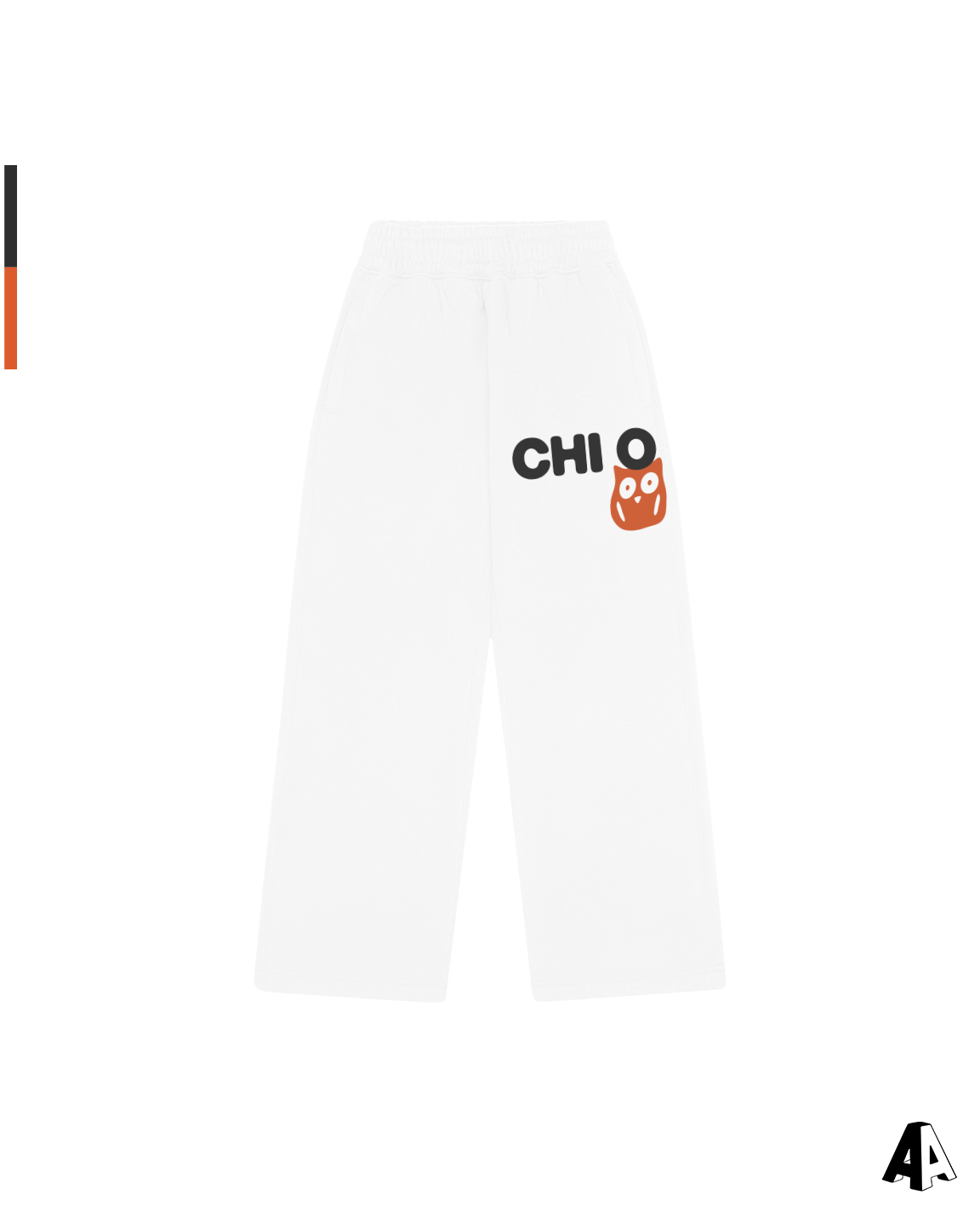 Free Spirit White Sweatpants - Chi Omega - front