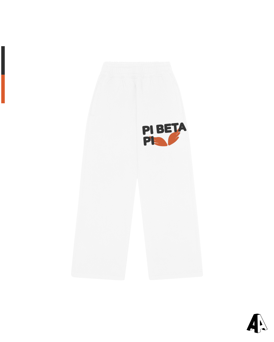 Free Spirit White Sweatpants - Pi Beta Phi - front