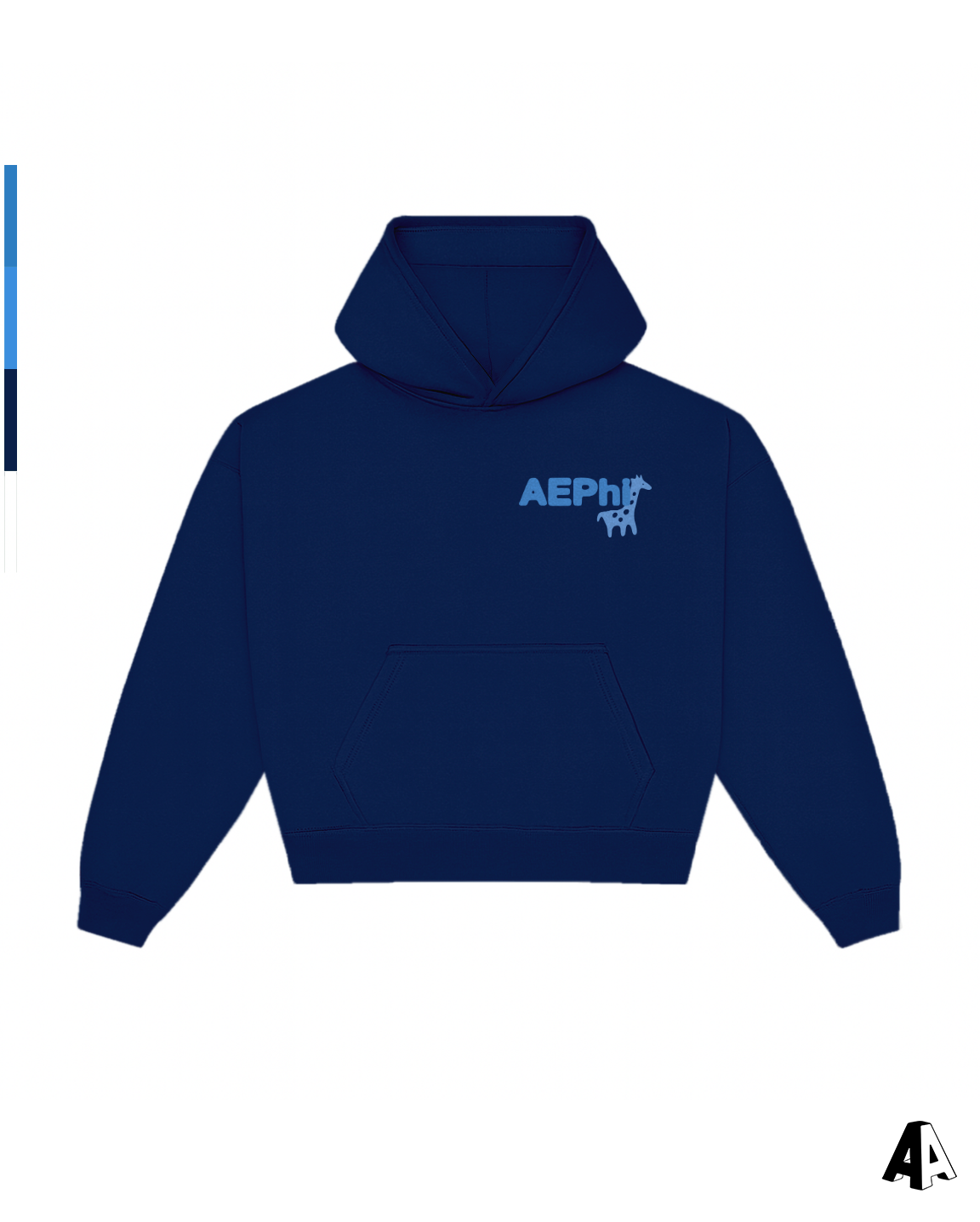Free Spirit Navy Hoodie - Alpha Epsilon Phi - front