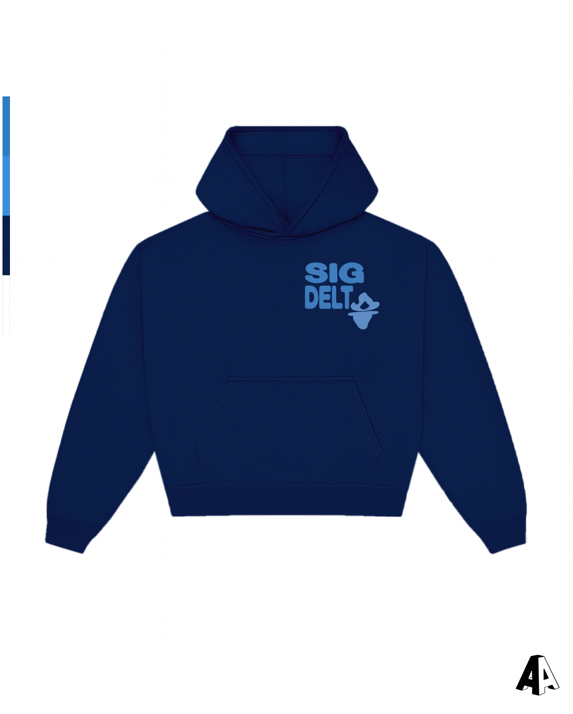 Free Spirit Navy Hoodie - Sigma Delta Tau - front
