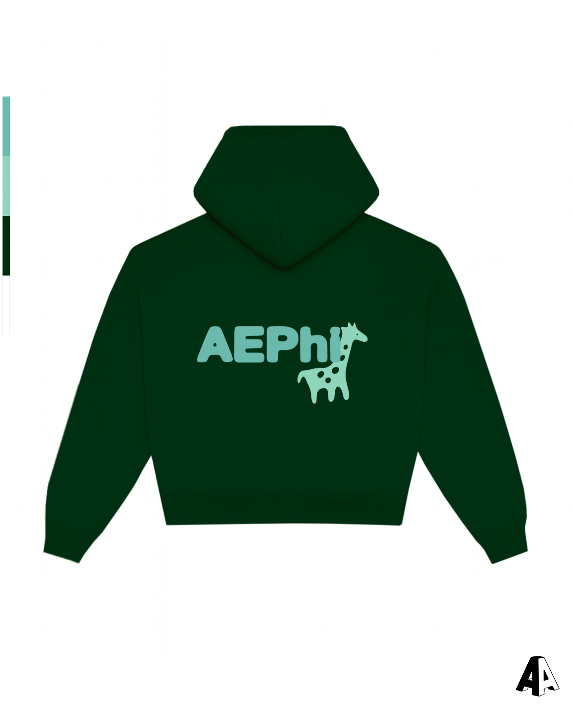 Free Spirit Forest Green Hoodie - Alpha Epsilon Phi - back