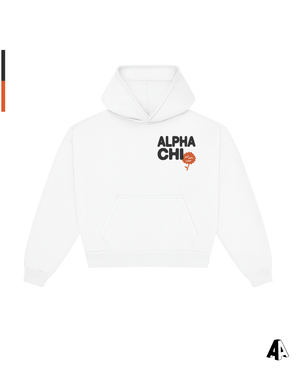 Free Spirit White Hoodie - Alpha Chi Omega - front
