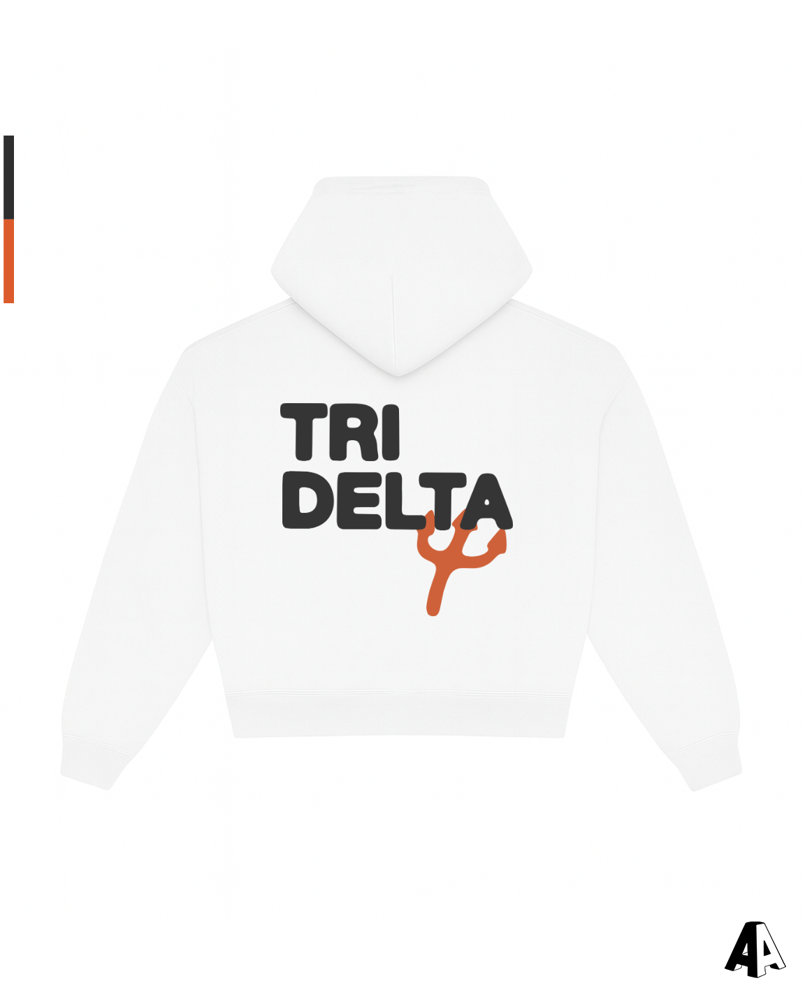 Free Spirit White Hoodie - Delta Delta Delta - back