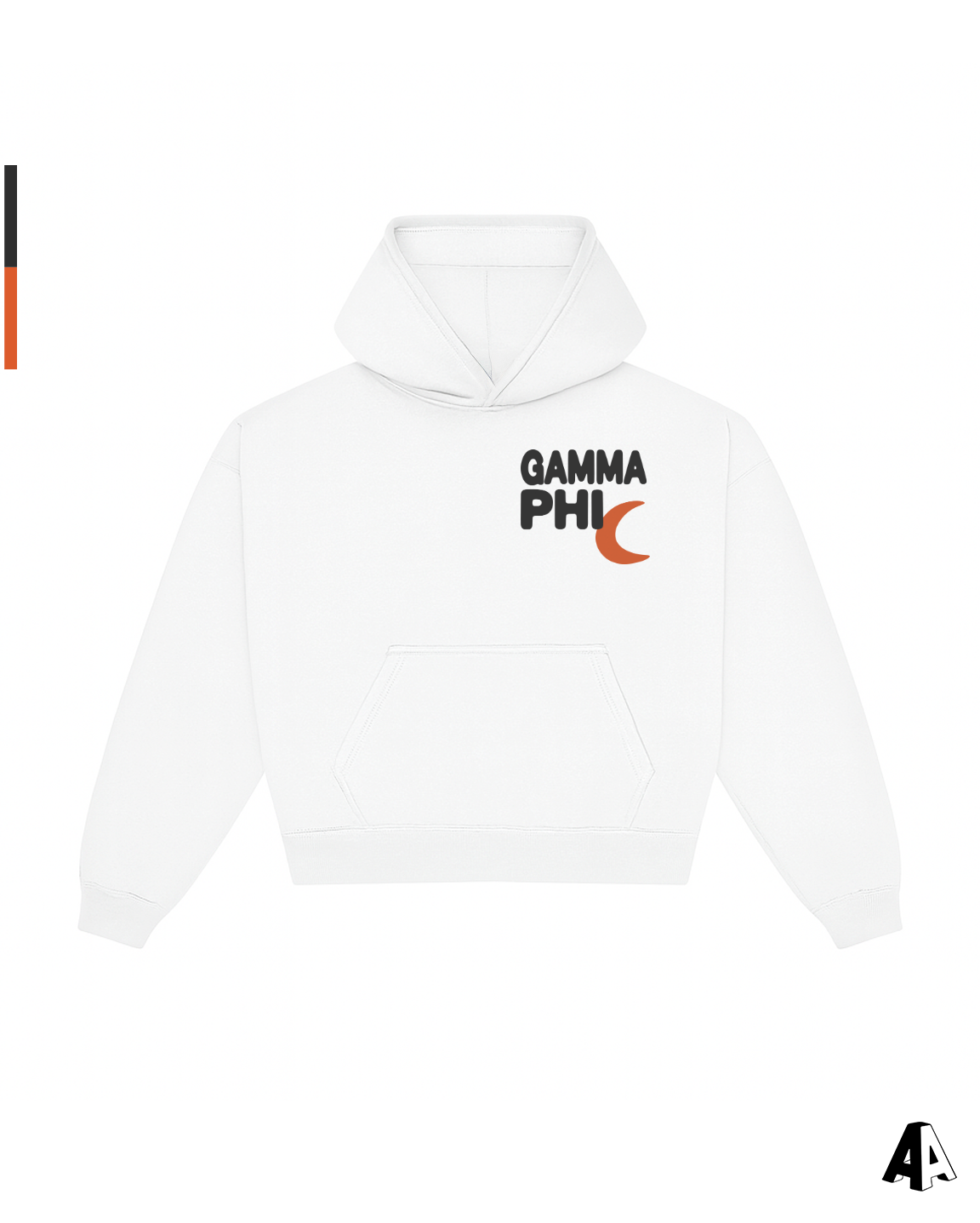 Free Spirit White Hoodie - Gamma Phi Beta - front