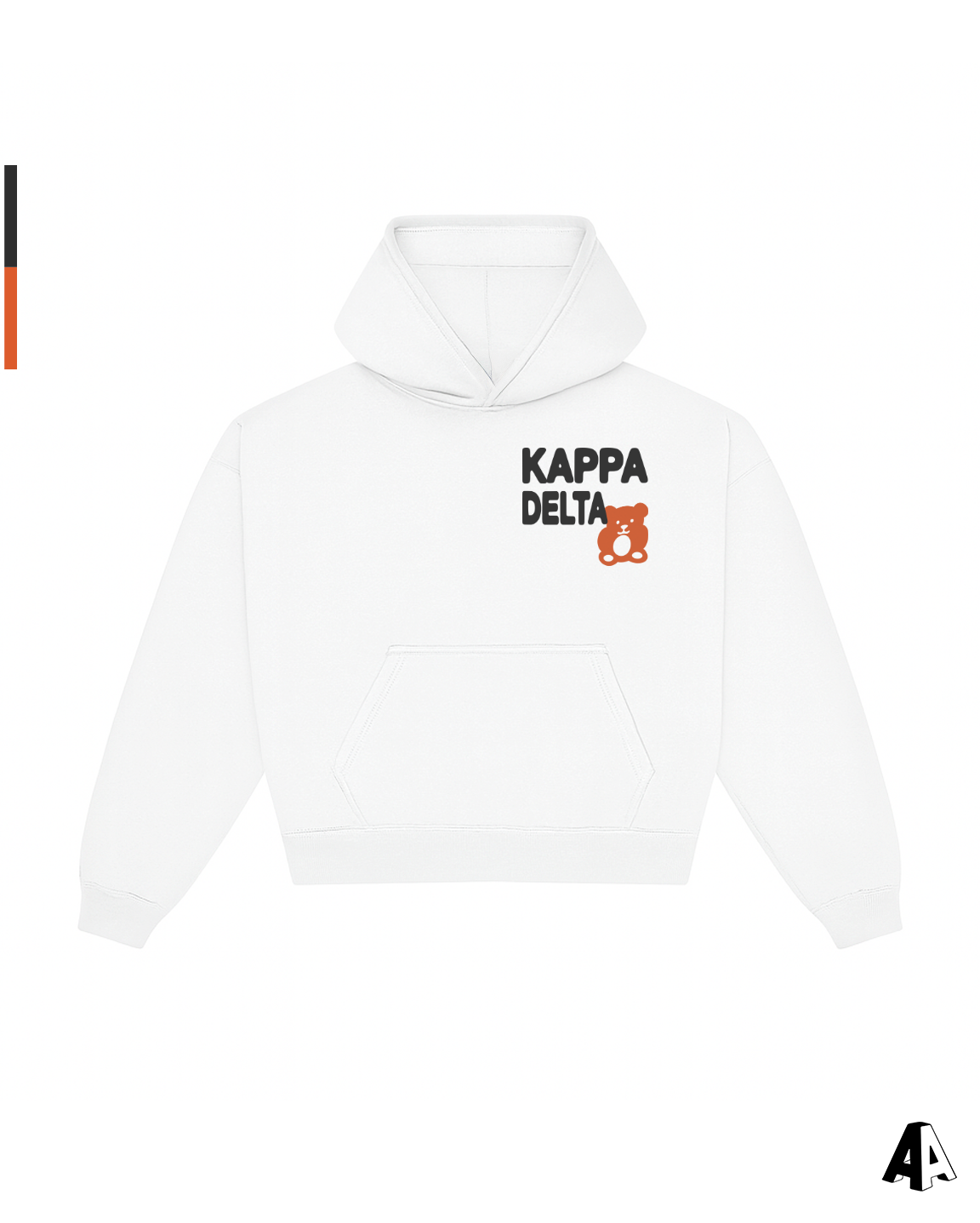 Free Spirit White Hoodie - Kappa Delta - front