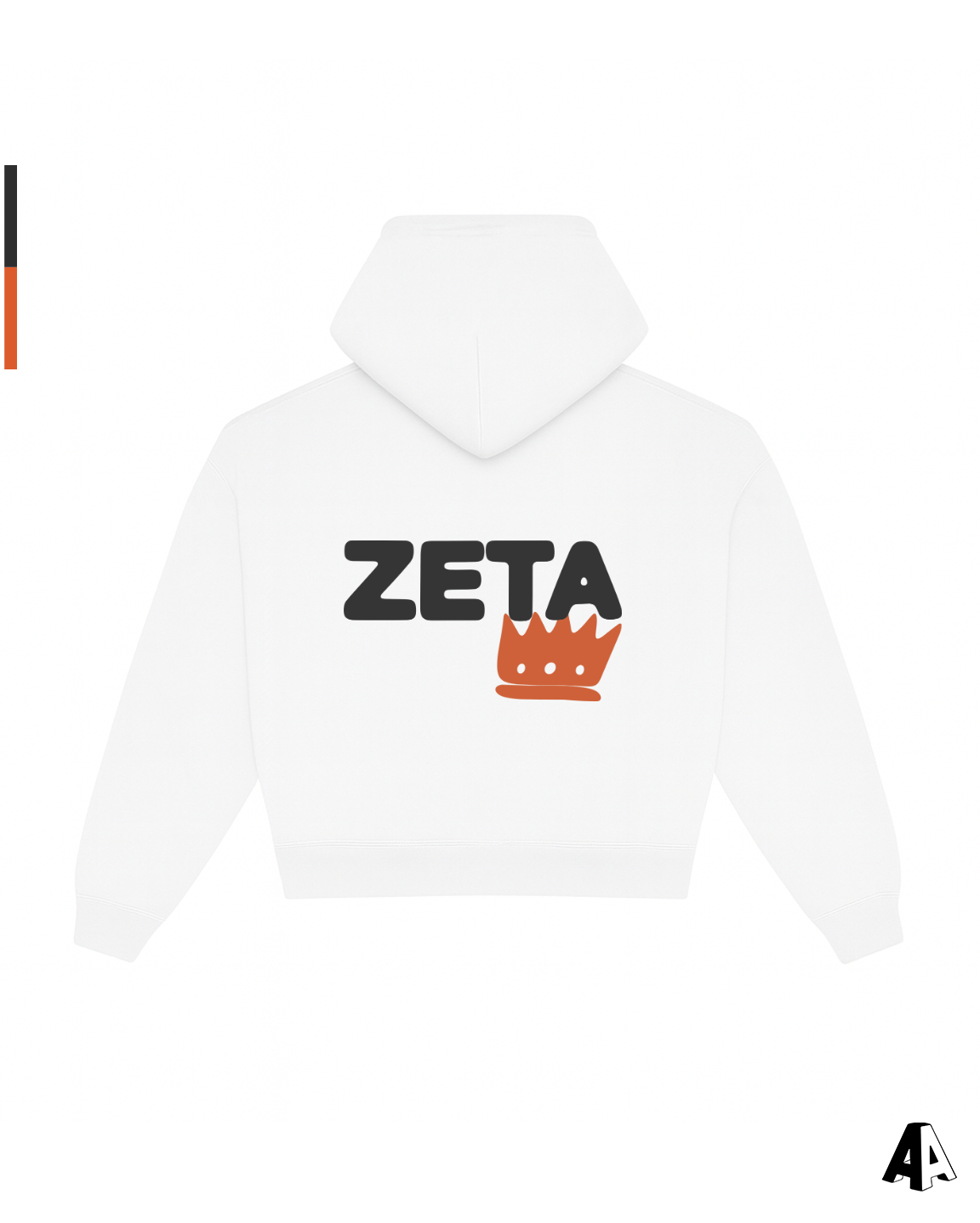 Free Spirit White Hoodie - Zeta Tau Alpha - back