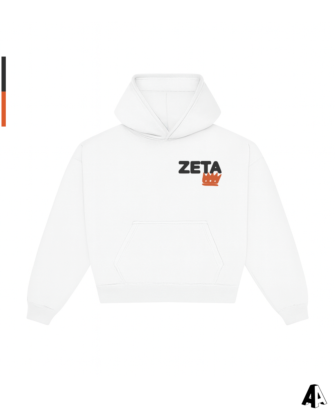 Free Spirit White Hoodie - Zeta Tau Alpha - front