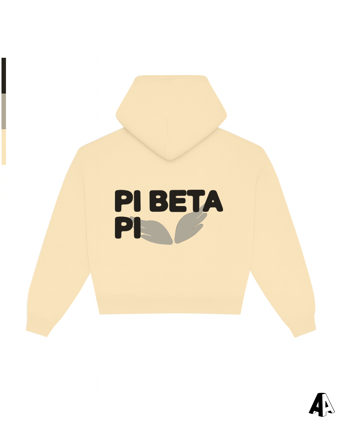 Free Spirit Light Yellow Hoodie - Pi Beta Phi - back