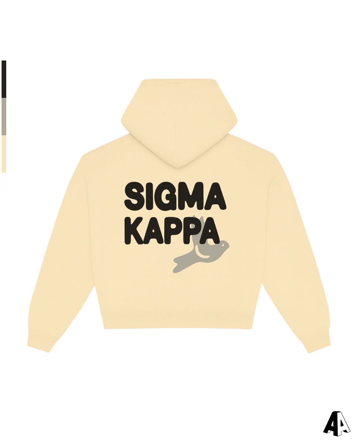 Free Spirit Light Yellow Hoodie - Sigma Kappa - back