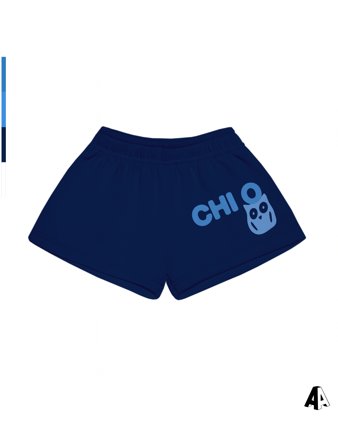 Free Spirit Navy Shorts - Chi Omega - front