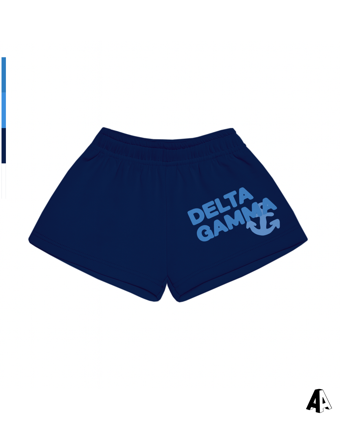 Free Spirit Navy Shorts - Delta Gamma - front