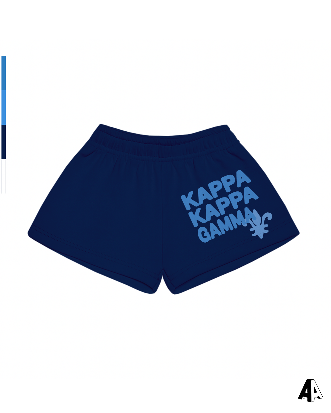 Free Spirit Navy Shorts - Kappa Kappa Gamma - front