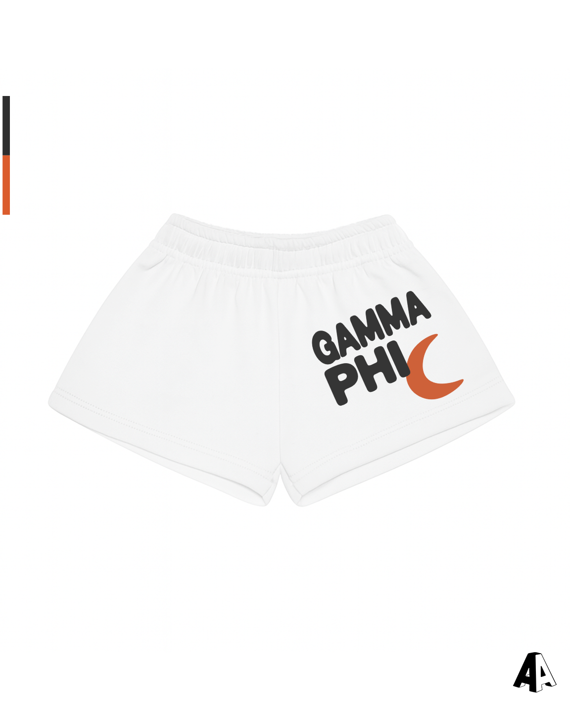 Free Spirit White Shorts - Gamma Phi Beta - front