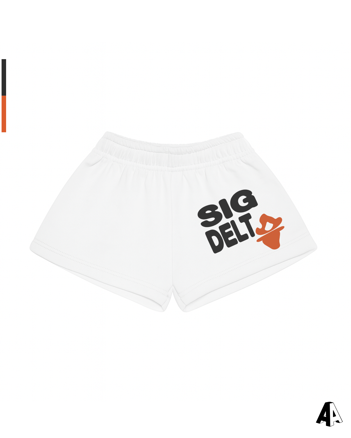 Free Spirit White Shorts - Sigma Delta Tau - front